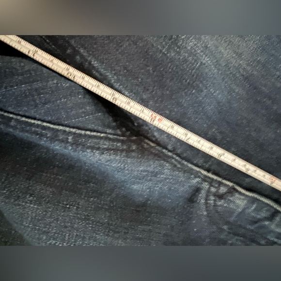 Ann Taylor LOFT Curvy Straight Leg Jeans laser itched. - Picture 9 of 15